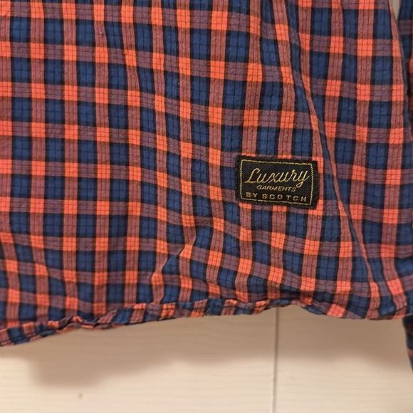 Scotch & Soda true gentleman plaid button down shirt size medium - Picture 3 of 9